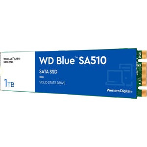 Wd blue sa510 1 tb ssd (blauw wit, s100t3b0b, m.2 2280)