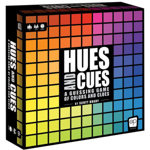 Usaopoly - hues and cues bordspel - familiespel - party spel - vanaf 8 jaar - voor 3 tot 10 spelers - engelstalige spelregels
