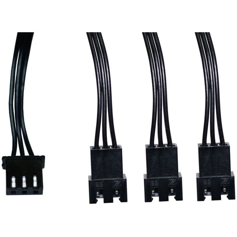 Load image into Gallery viewer, Alphacool digital rgb led y-kabel 3-weg met jst male connector (zwart, 60cm)
