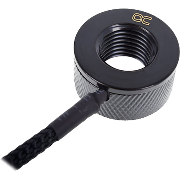 Load image into Gallery viewer, Alphacool eiszapfen temperatuursensor g1 4 ig ig met ag adapter (zwart)
