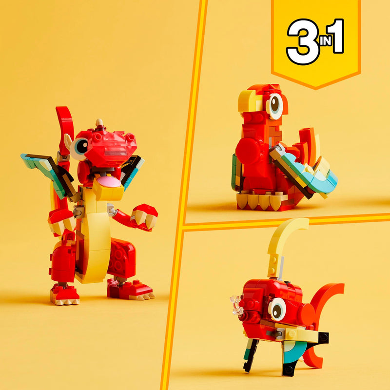 Load image into Gallery viewer, Lego creator 31145 rode draak
