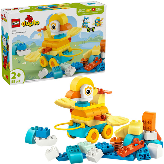 Lego duplo - 3-in-1 dieren op wielen constructiespeelgoed (10448)