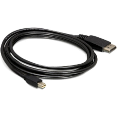 Delock mini displayport > displayport adapter (zwart, 1 meter)