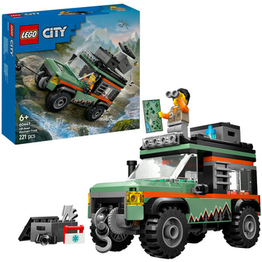 Lego city 60447 4x4 terreinwagen voor in de bergen