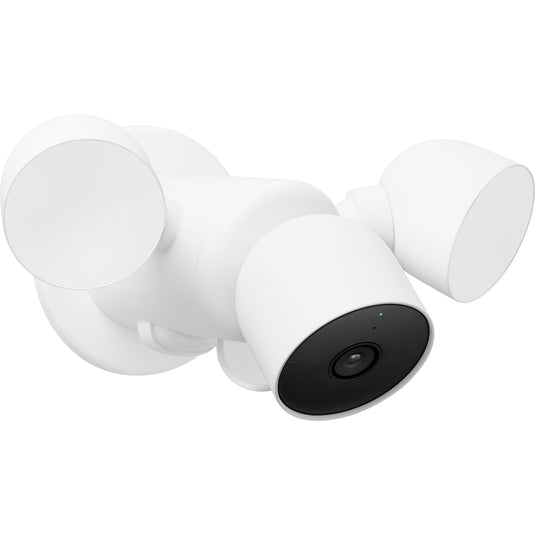 Google nest cam met floodlight beveiligingscamera (wit)