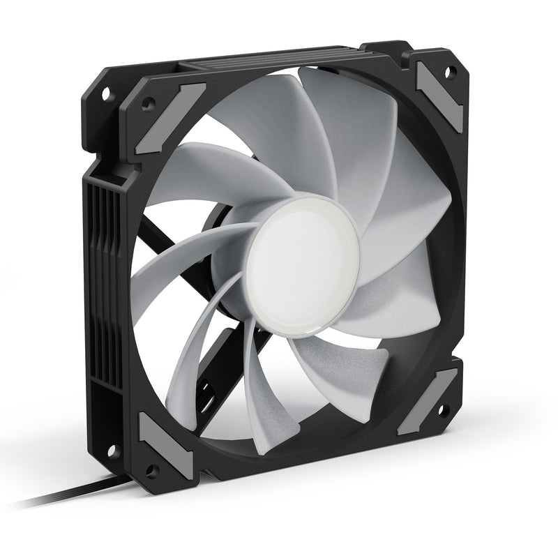 Load image into Gallery viewer, Sharkoon shark mirror rgb pwm reverse case fan (zwart, 120 x 120 x 25 mm)
