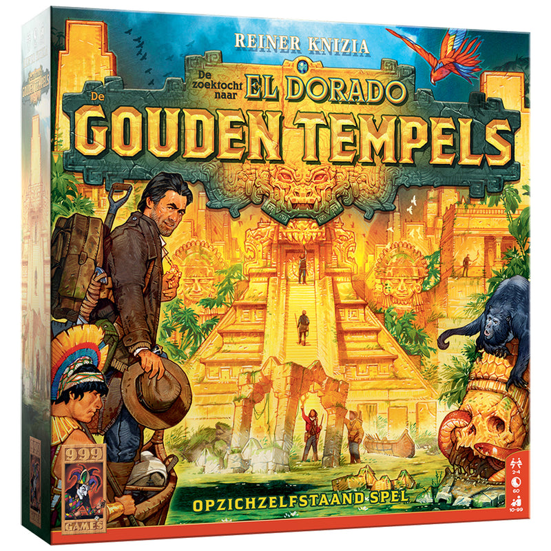 Load image into Gallery viewer, 999games 999 games de zoektocht naar el dorado: de gouden tempels bordspel (nederlands, 2 - 4 spelers, 60 minuten, vanaf 10 jaar)
