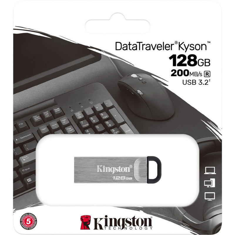 Load image into Gallery viewer, Kingston datatraveler kyson 128 gb usb-stick (zilver, dtkn 128gb)
