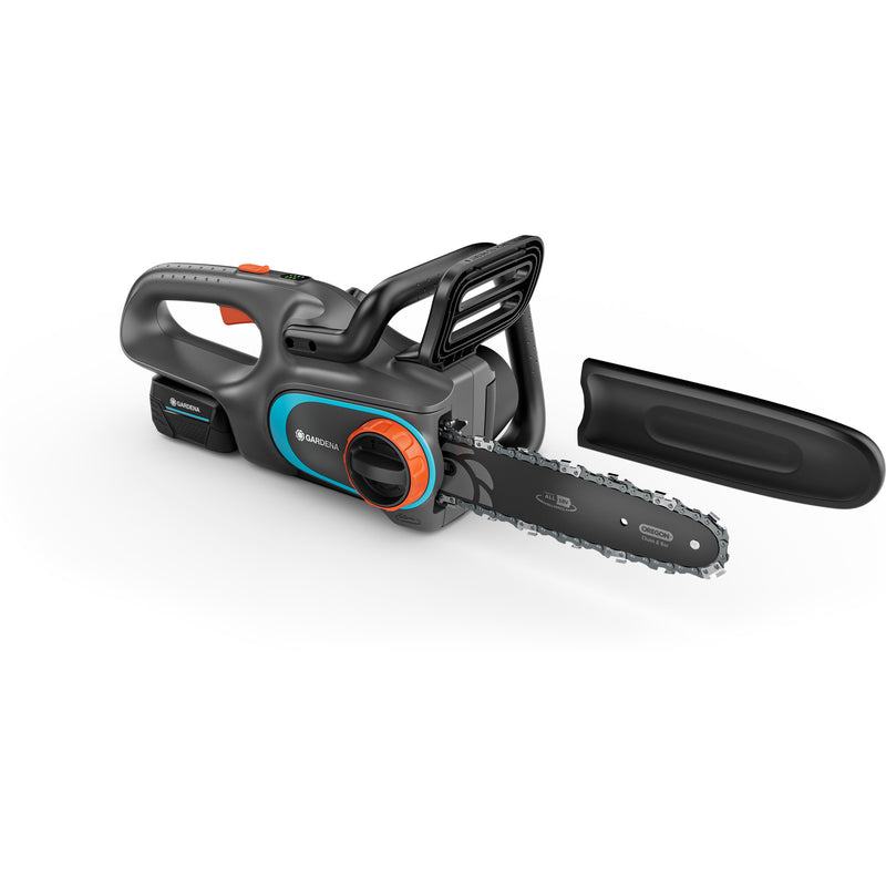 Load image into Gallery viewer, Gardena accukettingzaag powersaw 250 18v solo (grijs turquoise, accu en oplader niet inbegrepen, power for all alliance)
