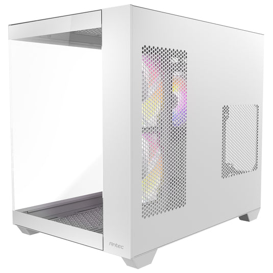 Antec cx800 argb midi tower behuizing (wit | 2x usb-a | tempered glass)