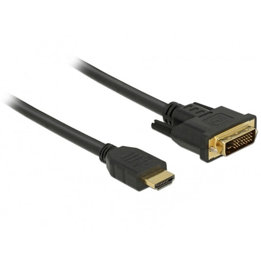 Delock hdmi naar dvi-d kabel (zwart, 2 meter)