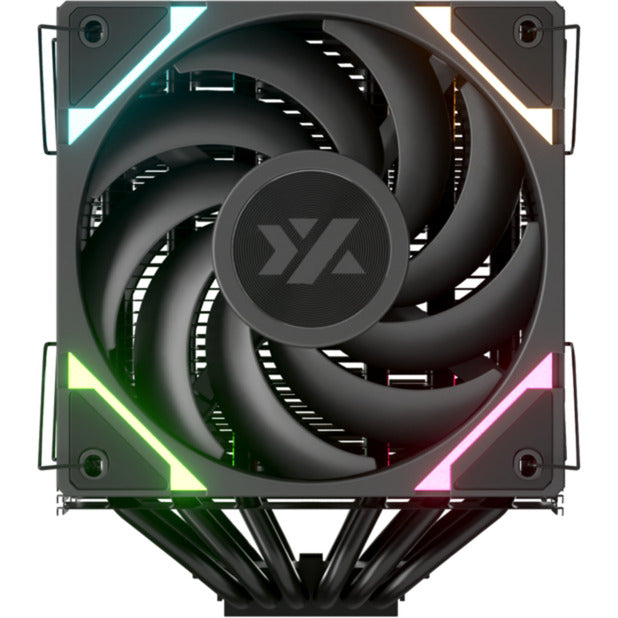 Afbeelding laden in galerijviewer, Xyz pc gear thermax 6 duo rgb cpu-koeler (zwart, argb, pwm)
