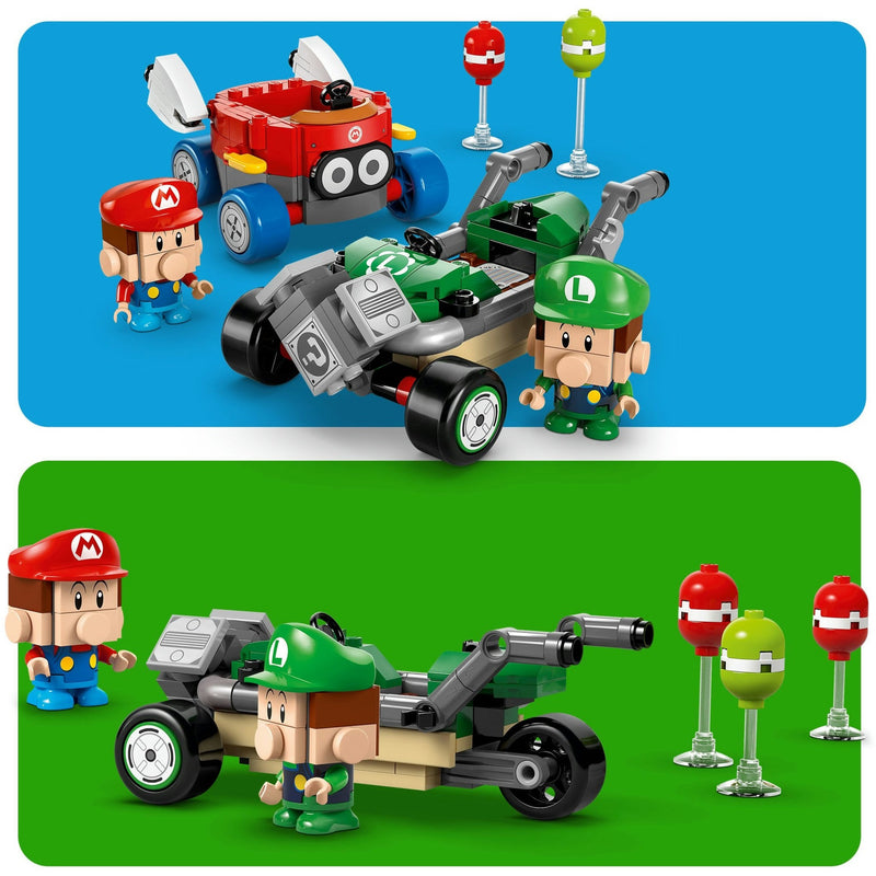 Load image into Gallery viewer, Lego super mario 72034 mario kart baby mario vs. baby luigi
