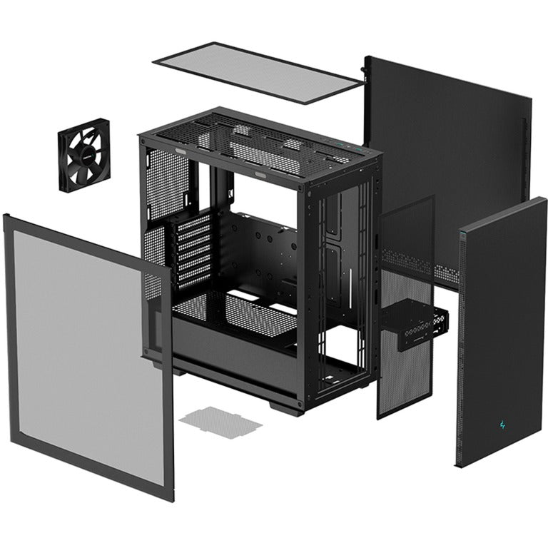 Load image into Gallery viewer, Deepcool ch510 midi tower behuizing (zwart | 2x usb-a | tempered glass)
