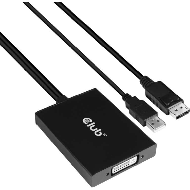 Load image into Gallery viewer, Club 3d actieve displayport naar dual link dvi-d adapter (zwart)
