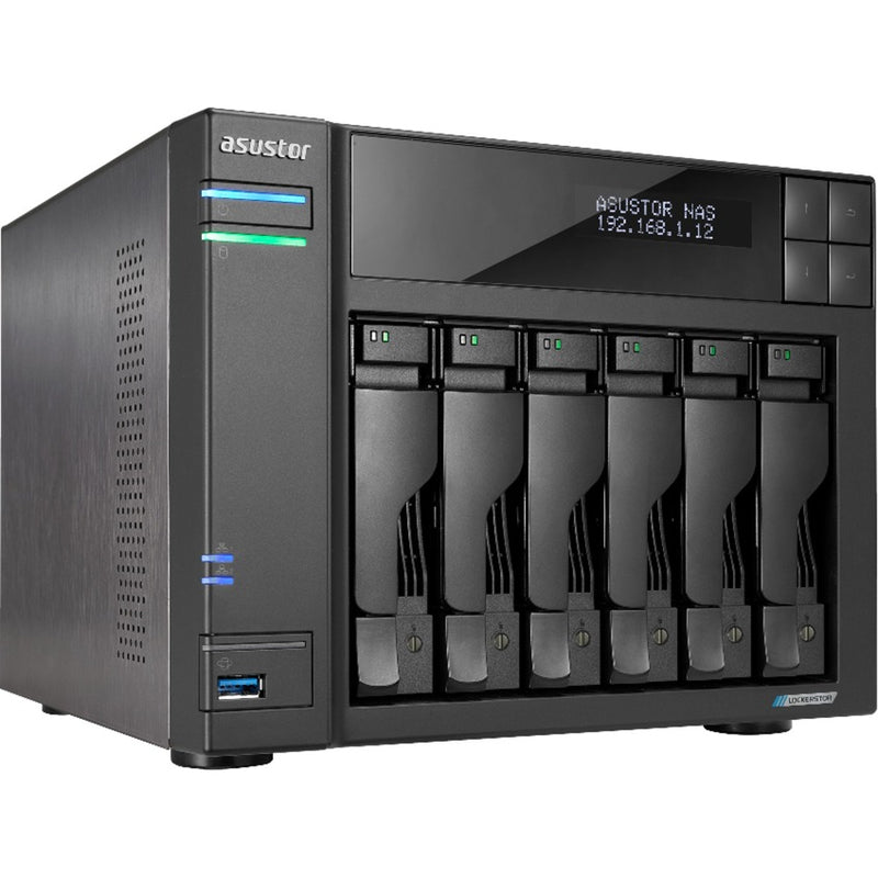 Load image into Gallery viewer, Asustor lockerstor 6 as6706t nas (zwart)
