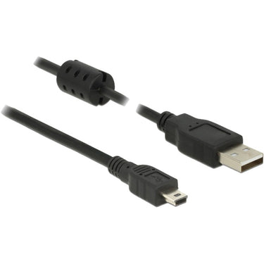 Delock cable usb 2.0-a > usb mini-b 5pin 0,70m kabel (zwart)