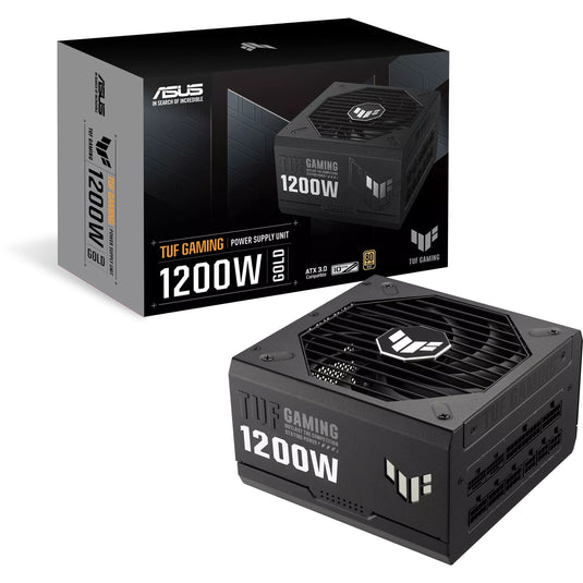 Asus tuf gaming gold modulaire 1200 watt voeding (zwart, 2x 12v-2x6, 3x pcie)