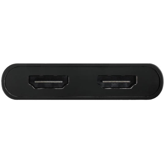 Club 3d usb-c naar 2x hdmi video splitter met displaylink hdmi splitter (zwart, met usb-a adapter)