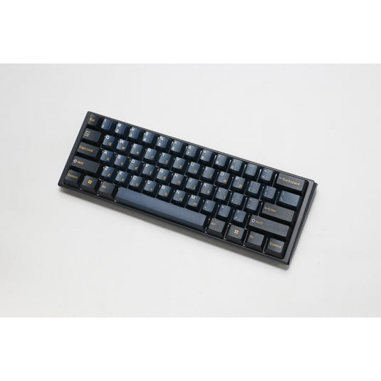Ducky one 3 pro mini rgb mechanisch gaming toetsenbord (zwart, us lay-out (qwerty), cherry mx2a blue, 60%, rgb led, double-shot pbt, quack mechanics, hot swap)