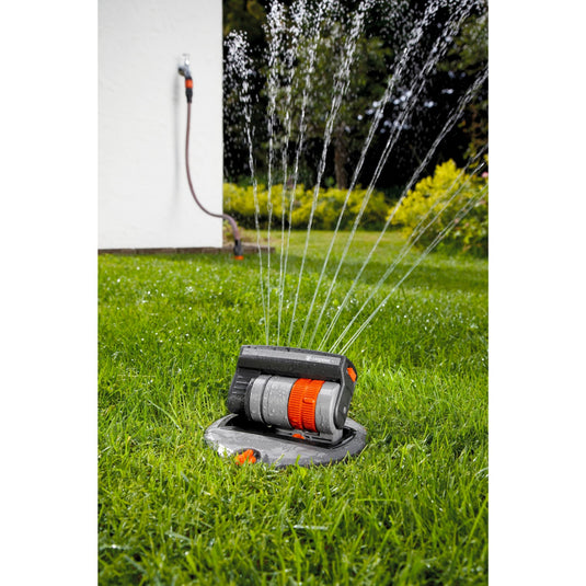 Gardena complete set met verzonken zwenksproeier os 140 sprinklersysteem (grijs oranje, 8221-20)
