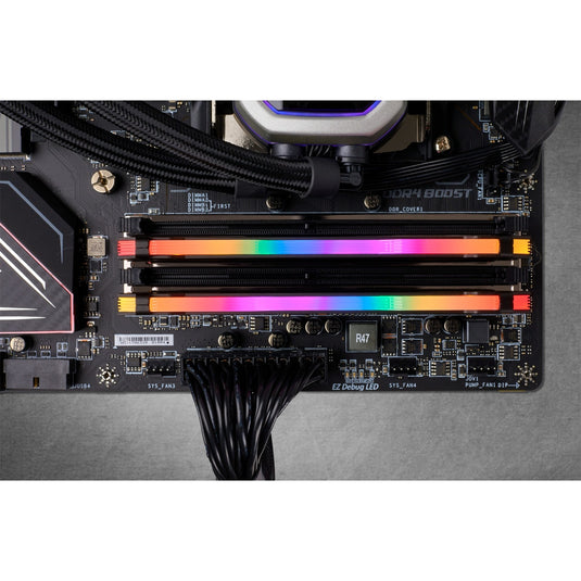 Corsair vengeance rgb pro 32 gb ddr4-3200 (2x 16 gb) werkgeheugen (zwart, cmw32gx4m2e3200c16, xmp 2.0)