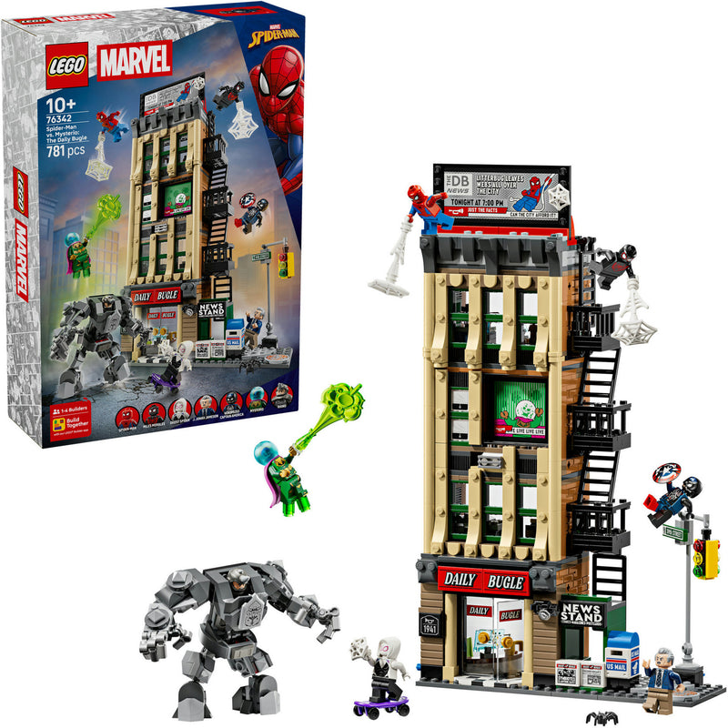 Load image into Gallery viewer, Lego marvel super heroes - spider-man vs. mysterio: de daily bugle constructiespeelgoed (76342)
