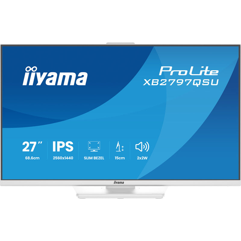 Load image into Gallery viewer, Iiyama prolite xb2797qsu-w1 27 monitor (wit (mat), hdmi, displayport, usb, audio)
