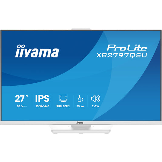 Iiyama prolite xb2797qsu-w1 27 monitor (wit (mat), hdmi, displayport, usb, audio)