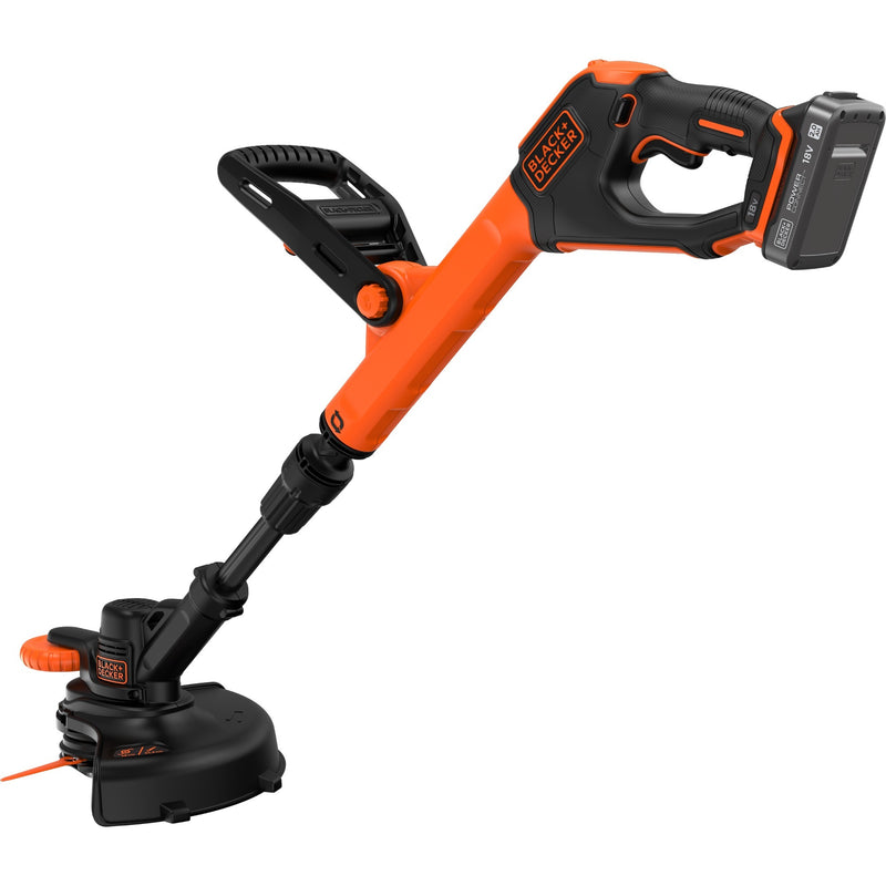 Load image into Gallery viewer, Black+decker 18v afs grastrimmer met accu (zwart oranje, 28 cm accu inbegrepen)
