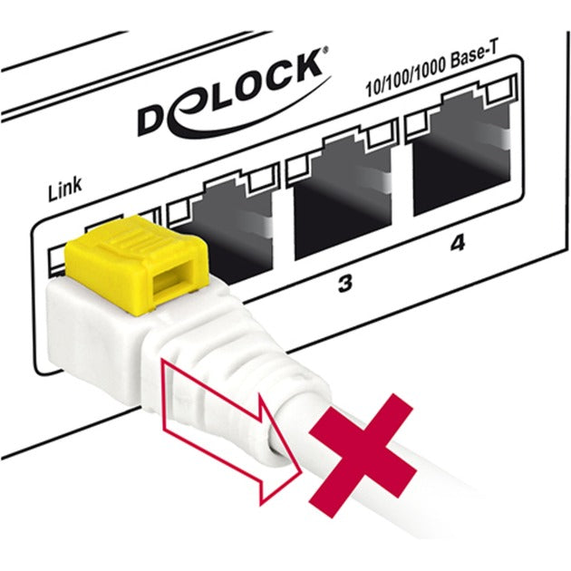 Load image into Gallery viewer, Delock netwerkkabel rj-45 secure met cat.6a (wit, 85335, 5 meter)
