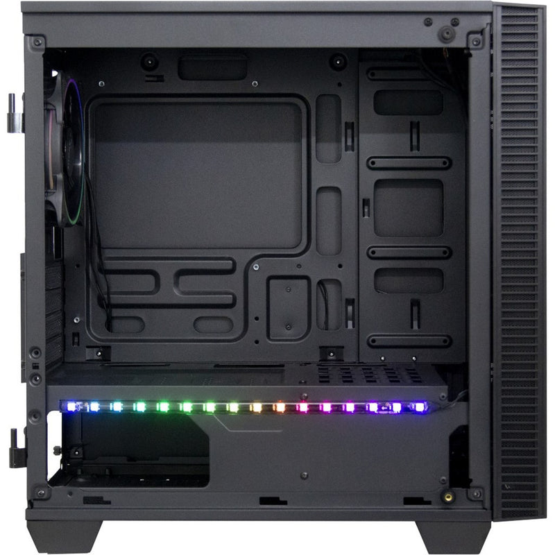 Load image into Gallery viewer, Inter-tech x-608 infinity micro midi tower behuizing (zwart | 1x usb-a | 1x usb-c | rgb | window)
