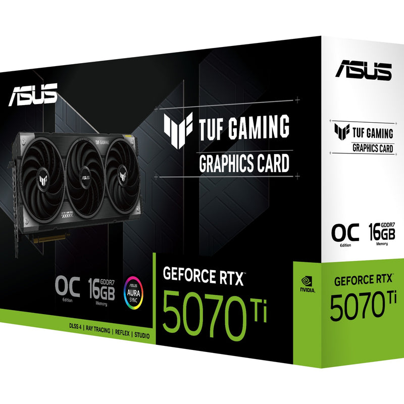 Load image into Gallery viewer, Asus tuf gaming geforce rtx 5070 ti oc 16g grafische kaart (3x displayport, 2x hdmi)
