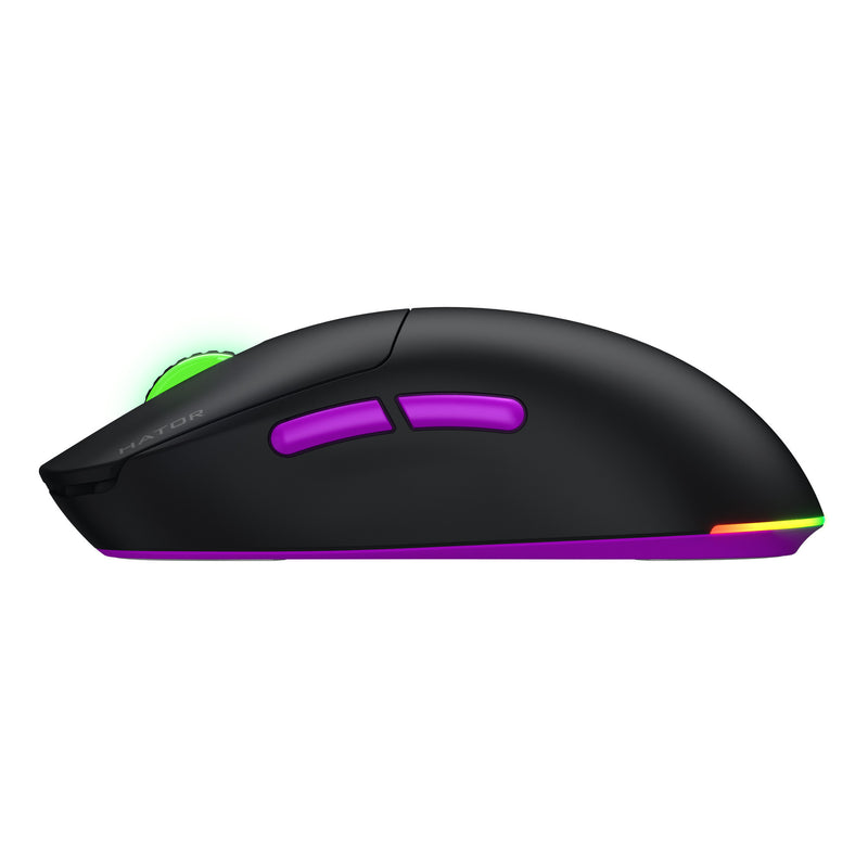 Load image into Gallery viewer, Hator quasar 3 ultra 8k wireless gaming muis (zwart, 400 - 30.000 dpi, rgb, 2.4ghz bluetooth 5.1 usb)
