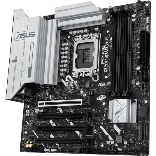 Asus prime z890m-plus wifi socket 1851 moederbord (raid, 2.5gb-lan, wi-fi 7, bt, sound, µatx)