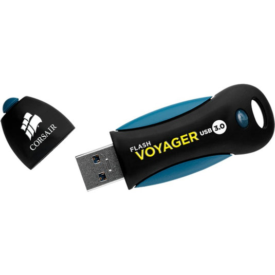 Corsair flash voyager usb 3.0 256 gb usb-stick (zwart blauw, cmfvy3a-256gb)