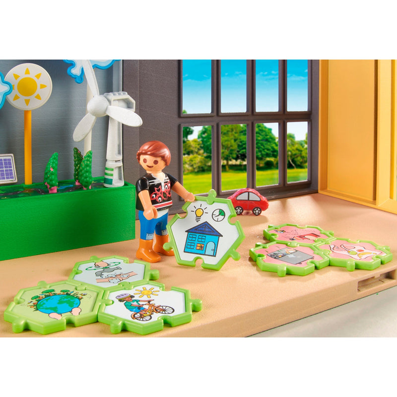 Load image into Gallery viewer, Playmobil city life - uitbreiding klimaatwetenschap constructiespeelgoed (71331)
