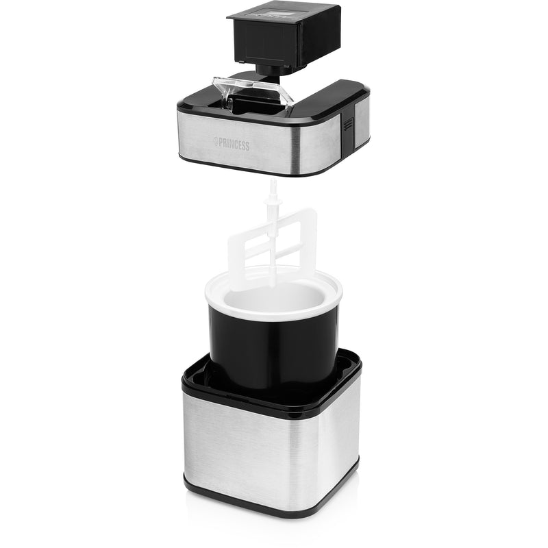 Load image into Gallery viewer, Princess 282605 ice cream maker ijsmachine (roestvrij staal zwart, 1,5 liter)
