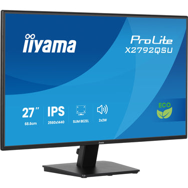 Iiyama prolite x2792qsu-b1 27 monitor (zwart, hdmi, displayport, 2x usb-a, usb-b, 120 hz)