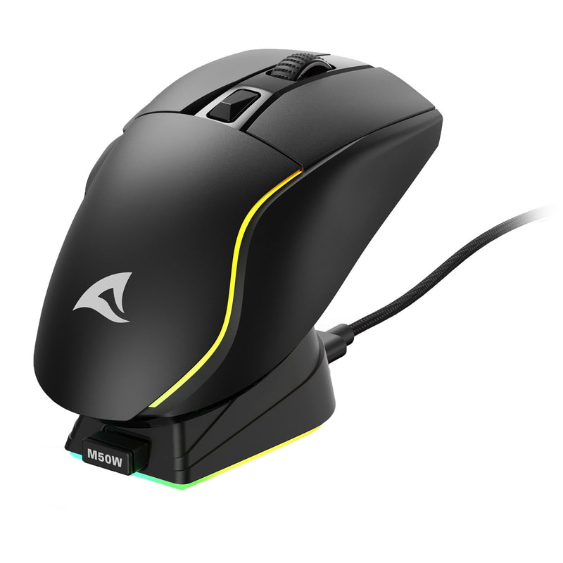 Load image into Gallery viewer, Sharkoon skiller sgm50w gaming muis (zwart, 400 - 6400 dpi, rgb leds)
