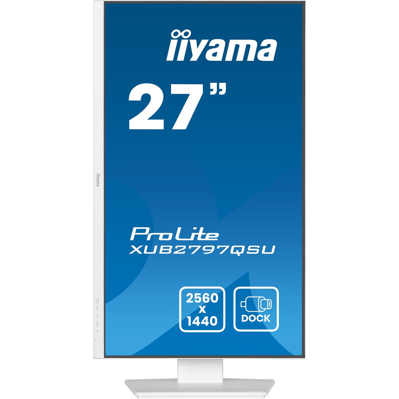 Load image into Gallery viewer, Iiyama prolite xub2797qsu-w2 27 monitor (wit, hdmi, displayport, 2x usb-a, usb-b)
