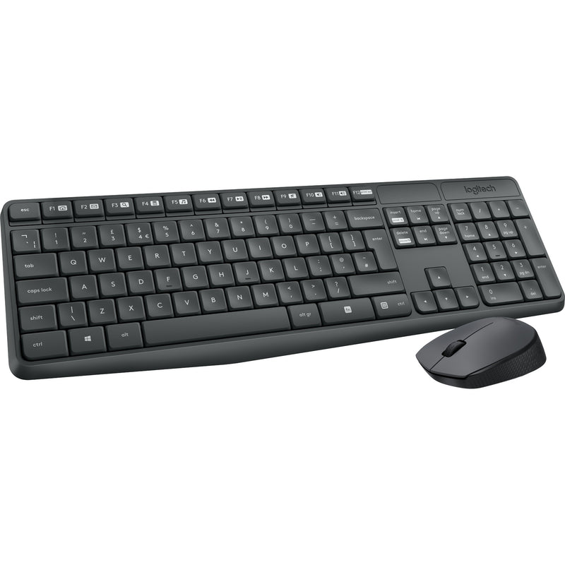 Load image into Gallery viewer, Logitech mk235 draadloze desktopset (zwart, us-international lay-out (qwerty))
