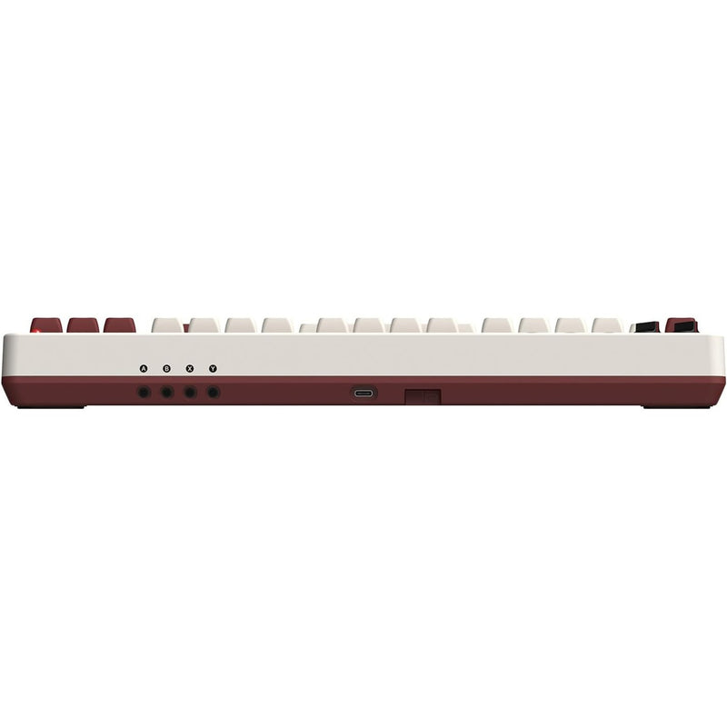 Load image into Gallery viewer, 8bitdo retro mechanical keyboard fami edition (beige, us lay-out (qwerty), kailh box white, 80% (tkl), bluetooth low energy, wireless 2.4g, usb)
