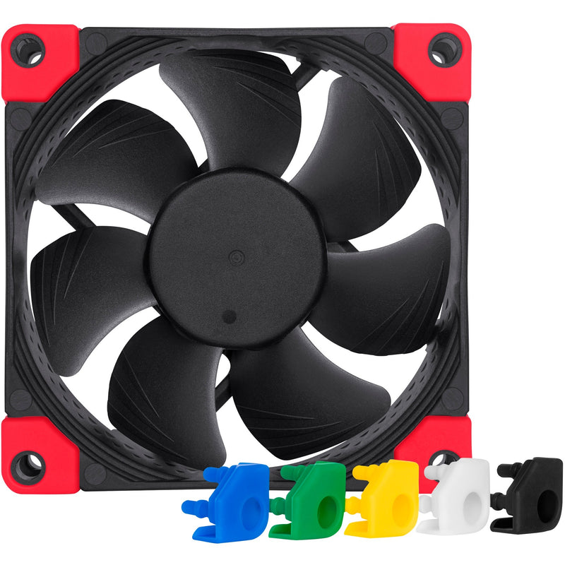 Load image into Gallery viewer, Noctua nf-a8 pwm chromax.black case fan (zwart, 80 x 80 x 25 mm)
