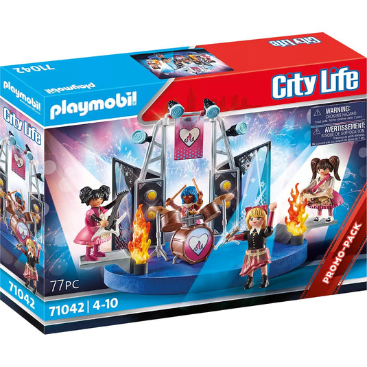 Playmobil city life - band constructiespeelgoed (71042)