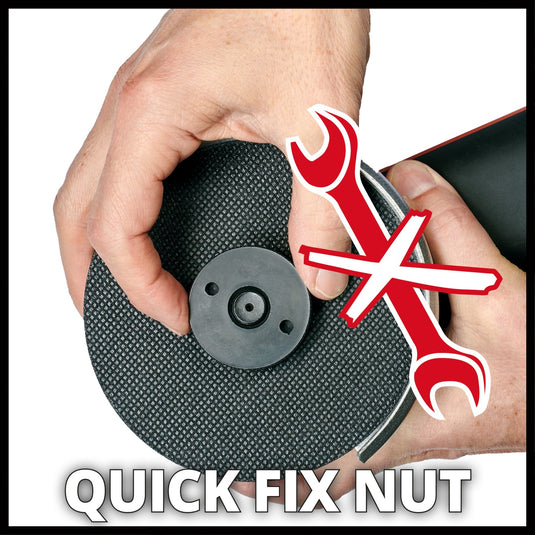 Einhell axxio accu haakse slijper 18 115 q bl solo (rood zwart, accu en oplader niet inbegrepen)