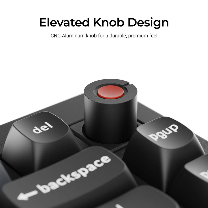 Load image into Gallery viewer, Keychron v1w-d4 8k qmk wired custom mechanical keyboard (zwart, us lay-out (qwerty), super banana, 75%, rgb leds, double-shot pbt, hot swap, 8k, knop)
