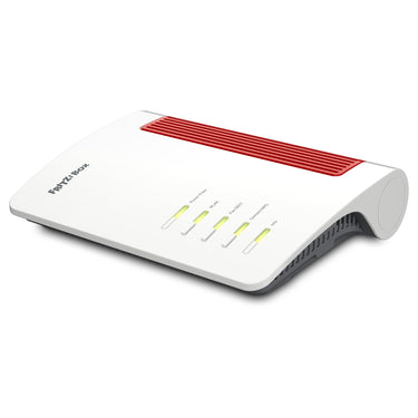 Fritz! box 5690 xgs edition international glasvezel router (wit rood, mesh wi-fi, 10 gbit s)