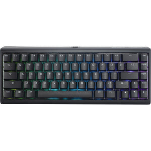 Ducky projectd tinker 65 met qmk via rgb mechanisch toetsenbord (zwart, us lay-out (qwerty), cherry mx red, 65%, rgb leds, double-shot pbt, hot-swappable, gasket mount)