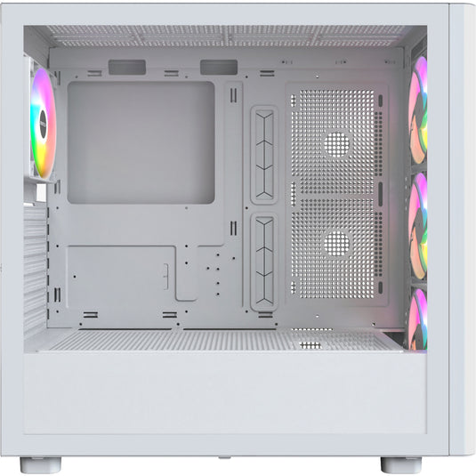 Montech xr wood midi tower behuizing (wit | 1x usb-a | 1x usb-c | rgb | window)